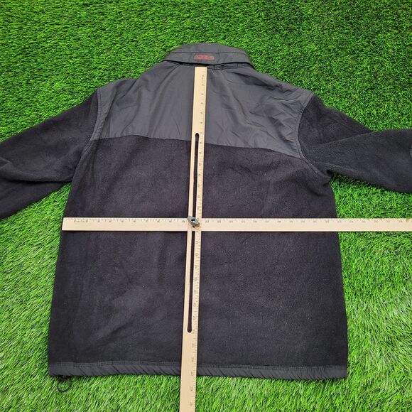 Ralph-Lauren Fleece Jacket Large 23x27 Black - Picture 6 of 16